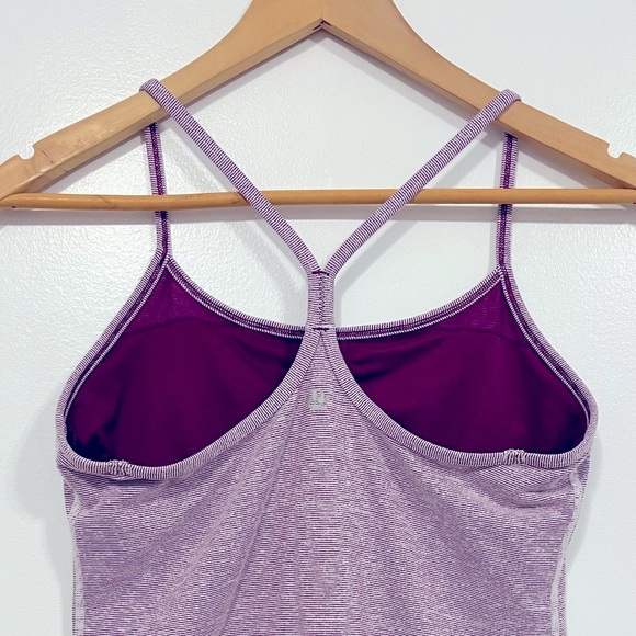 Lululemon Power Y Tank Dewberry Wee Stripe 8 - Picture 5 of 15